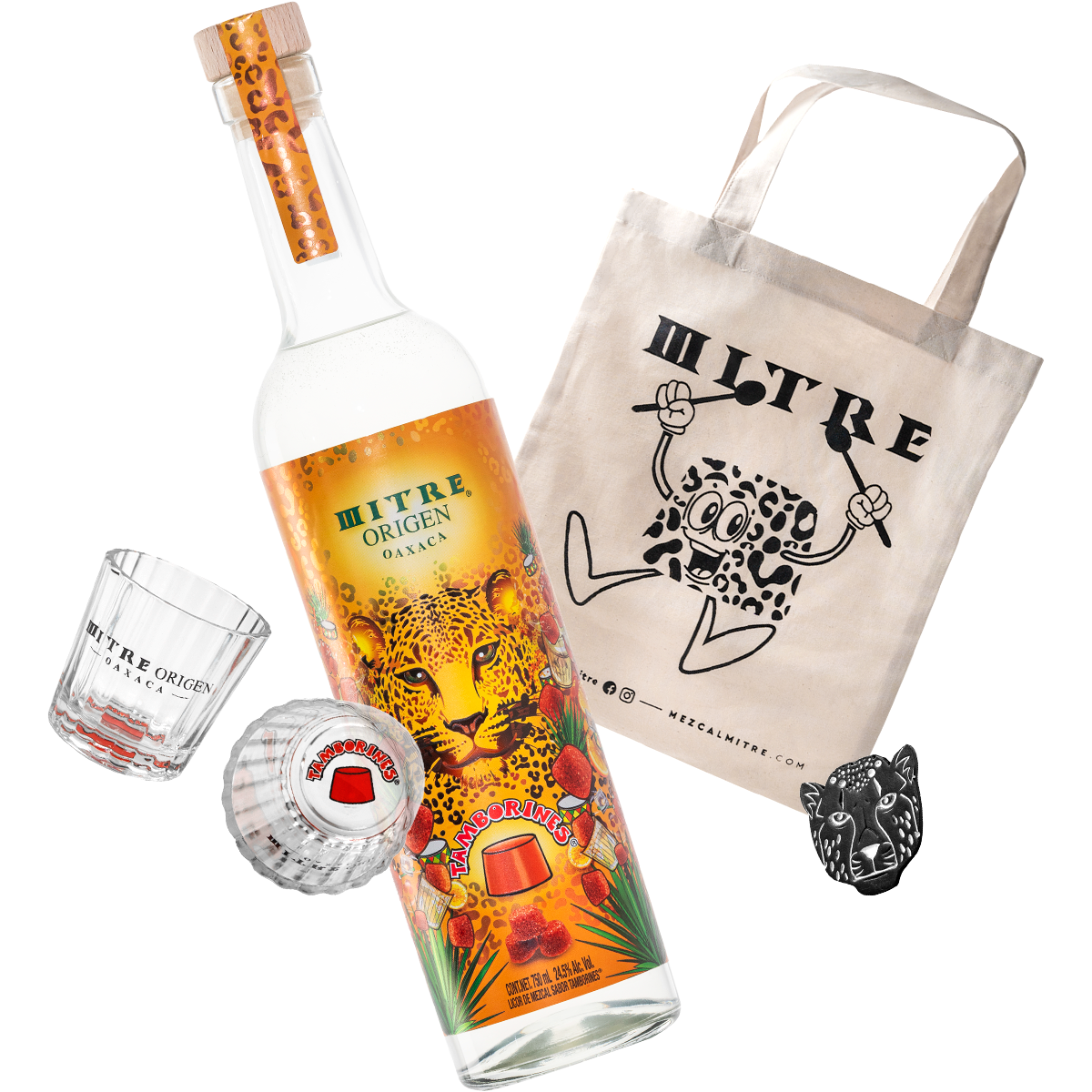 Party Kit Origen Tamborines | Mitre Origen Tamborines + 1 Ecobag + 2 Cross Cups + 1 Pin