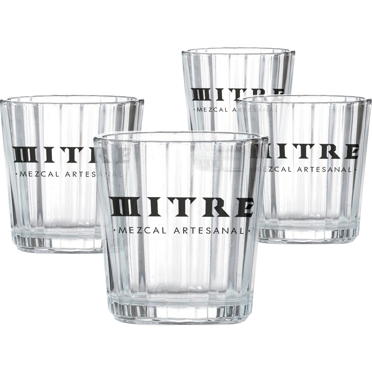 Vasos Mezcaleros Mitre - Set de 4 Piezas