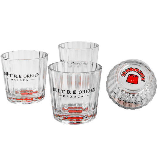 Vasos Mezcaleros Mitre Tamborines - Set de 4 Piezas